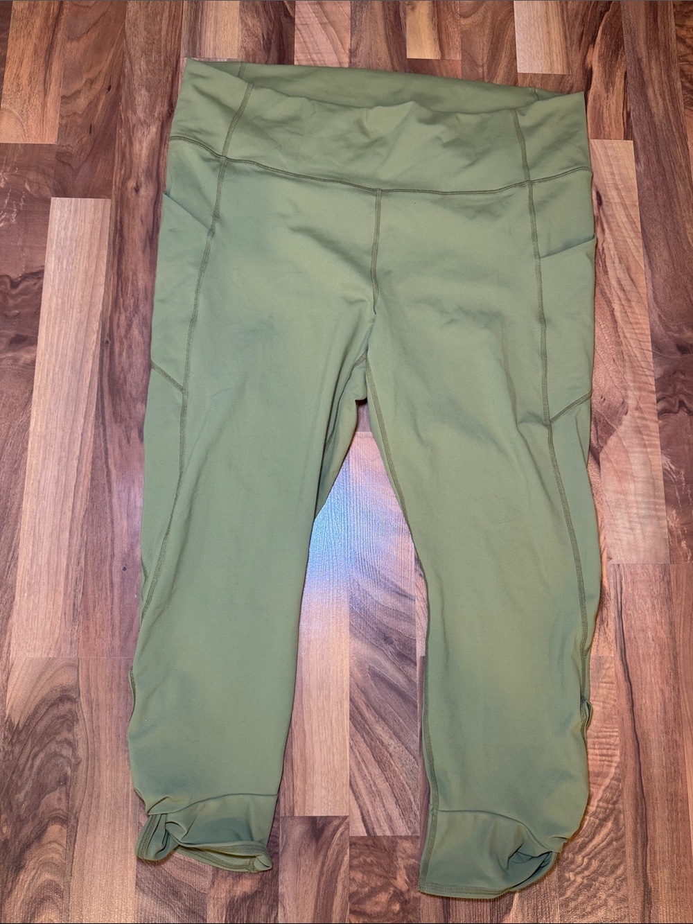Fabletics PureLuxe Crop Leggings in Tan